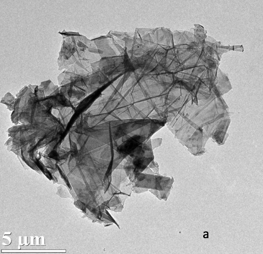 TEM graphene nanoplatelet