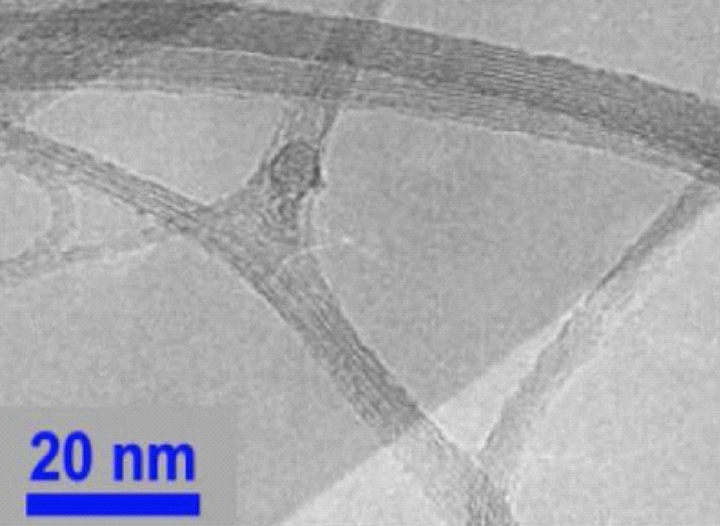 HRTEM Image of ACS Material Purified SWCNTs (Length = 5-30 μm)