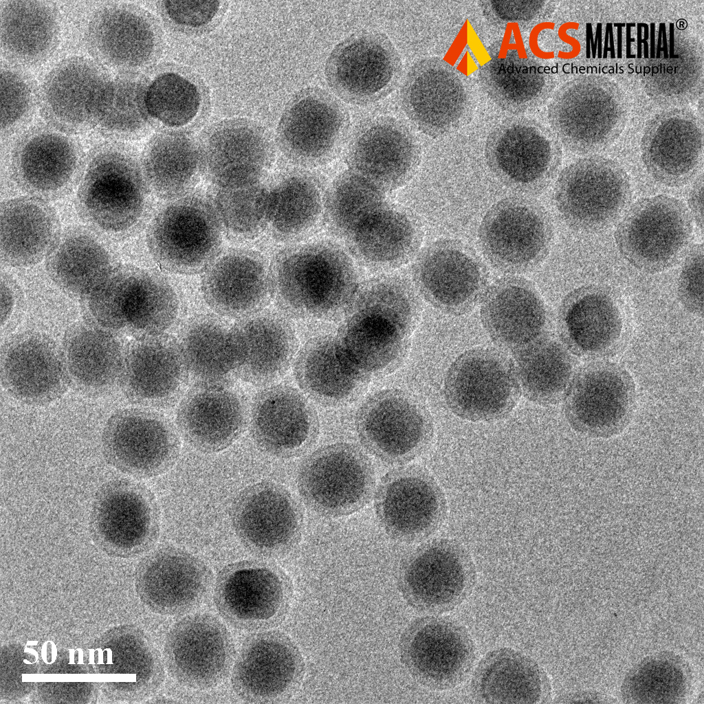 TEM Image of ACS Material PEG-NH2 Modified Upconverting Nanoparticles