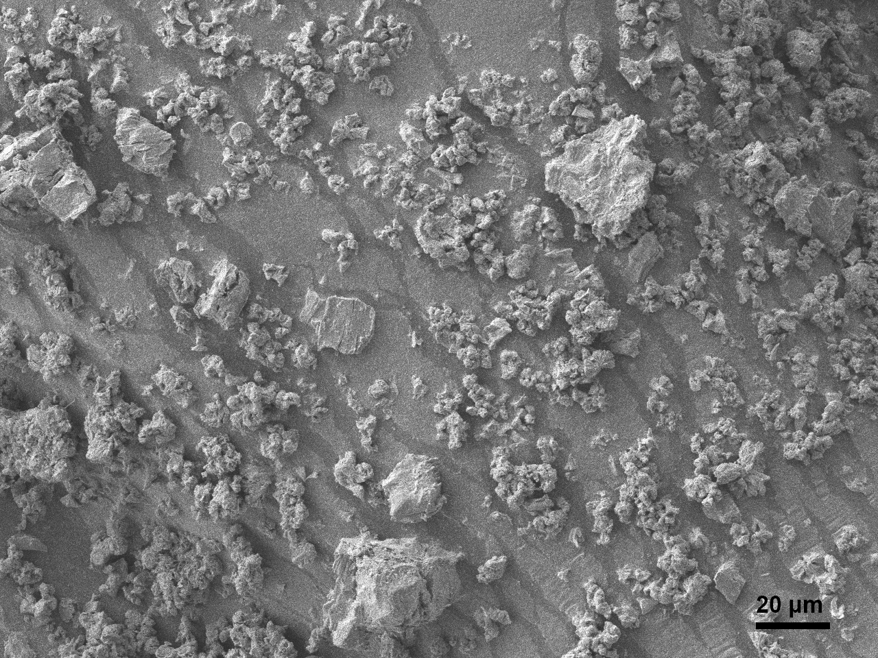 Typical SEM Images of ACS Material MoS2 Powder 15 μm