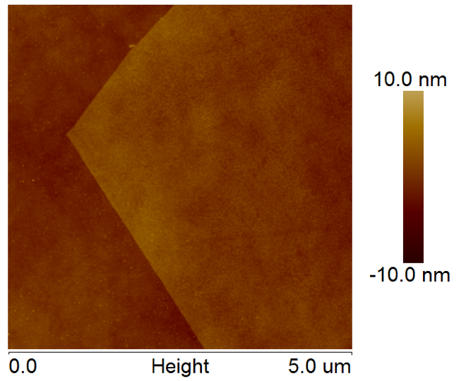 AFM of WSe2 on SiO2