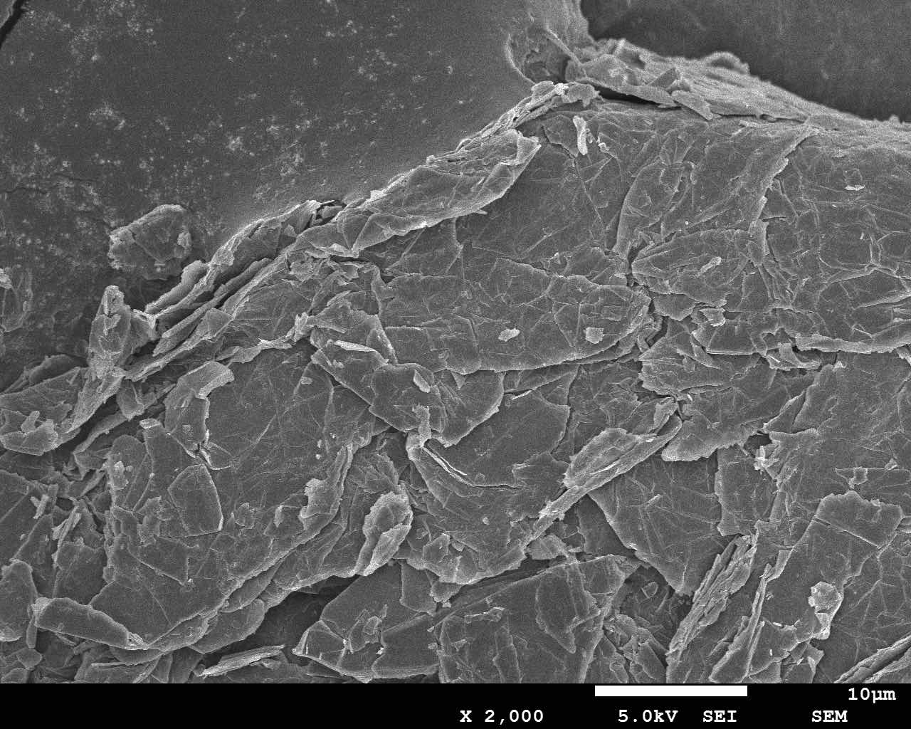 Typical SEM Image of ACS Material Industrial Fluorinated Graphene 