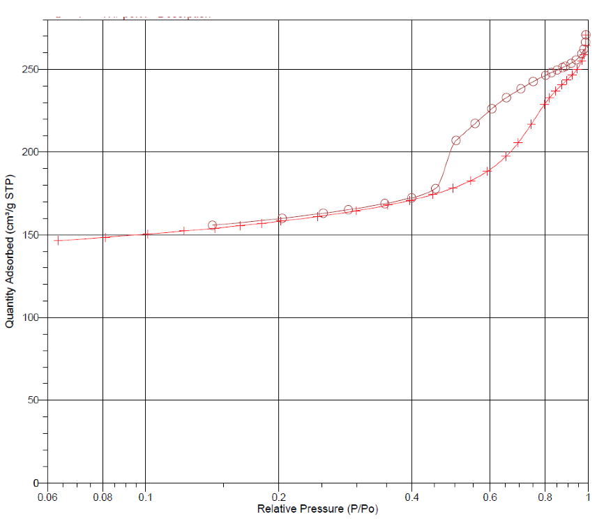 Quantity Absorbed - Relative Pressure Graph