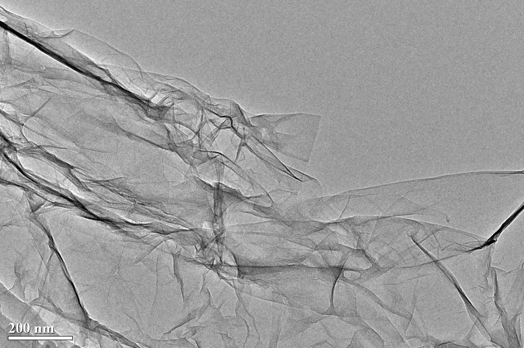 TEM Image of Single Layer Graphene